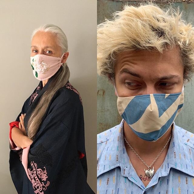 Mother & Son for #WorldRefugeeDay tomorrow when we will share the “Masks4Zaatari” project with @peoples_masks & our Design for Humanity work.